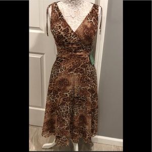 Brand new Patra vintage leopard print Dress